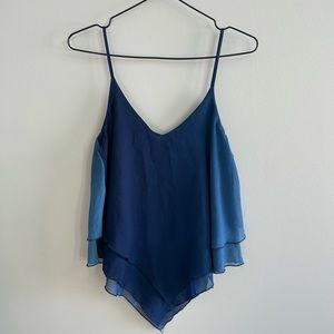 Chiffon spaghetti strap top